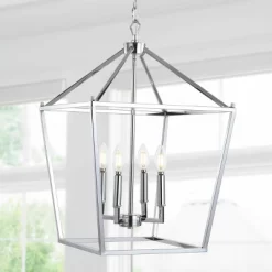 16" Metal Pagoda Lantern Pendant (Includes LED Light Bulb) - JONATHAN Y -Lighting Discount Store GUEST d804c070 c670 4f21 8c3c f83d6e63d808