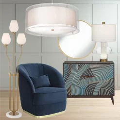 Possini Euro Design Brushed Nickel Pendant Chandelier 20" Wide Modern Organza Outer White Inner Shade 3-Light Fixture For Dining Room Kitchen Island -Lighting Discount Store GUEST d875c922 cc11 4547 a281 df8f75c252d8