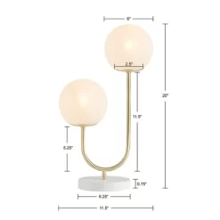 Bella Depot Gold Metal 2-Light GlobeTable Lamp For Living Room, Bedroom, And Home Office Use 11 Bella Depot Gold Metal 2-Light GlobeTable Lamp For Living Room, Bedroom, And Home Office Use -Lighting Discount Store GUEST d8b63106 8aa0 4f90 9e33 20950f17f021
