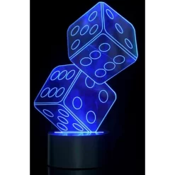 AZ Import 3D Dice Lighting Laser Cut Precision LED Lights