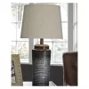 Norbert Metal Set Of 2 Table Lamp Gray - Signature Design By Ashley