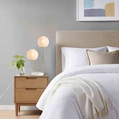 Bella Depot Gold Metal 2-Light GlobeTable Lamp For Living Room, Bedroom, And Home Office Use 2 Bella Depot Gold Metal 2-Light GlobeTable Lamp For Living Room, Bedroom, And Home Office Use - Image 2