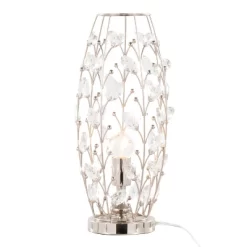 LumiSource Crystal Buds 18" Contemporary Metal Uplight Lamp: UL Listed