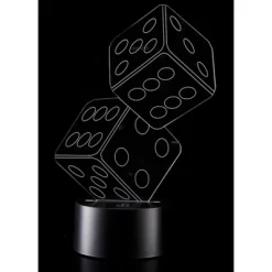 AZ Import 3D Dice Lighting Laser Cut Precision LED Lights -Lighting Discount Store GUEST e1b6edf3 ed47 441f 96ec a536098af956