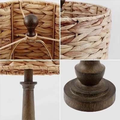 Set Of 2 21.25"Leona Rustic Farmhouse Handwoven Rattan/Resin Table Lamps (Includes LED Light Bulb) Brown Wood Finish - JONATHAN Y: Boho Style 6 Set Of 2 21.25"Leona Rustic Farmhouse Handwoven Rattan/Resin Table Lamps (Includes LED Light Bulb) Brown Wood Finish - JONATHAN Y: Boho Style - Image 6