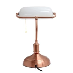 Executive Banker's Desk Lamp With Glass Shade Rose Gold - Simple Designs 11 Executive Banker's Desk Lamp With Glass Shade Rose Gold - Simple Designs -Lighting Discount Store GUEST e67d1adb fbc0 43de a313 ea36d019fb79