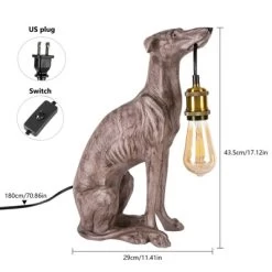 YIYIBYUS Brown Creative Resin Dog Design Bedside Lamp Table Lamp For Living Room -Lighting Discount Store GUEST e750b99c 2076 4108 9c27 d37678e515ec