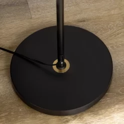 HOMCOM Adjustable Floor Lamps For Living Room, Standing Lamp For Bedroom With Balance Arm, Adjustable Head And Height, Black And Gold Lamp -Lighting Discount Store GUEST e8b2615a 1141 49cd b33e 7ece003c36dc