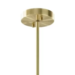 Ezra 5-Light Adjustable Chandelier Antique Brass/White - Ink+Ivy -Lighting Discount Store GUEST ec96f075 57c8 4102 9b11 f8eed84ac8f3