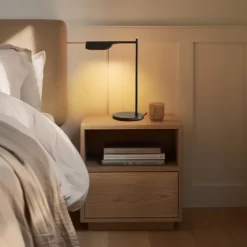 Brightech Leaf Modern Dimmable (Includes LED Light Bulb) Wireless Charging Swing Arm Arc Desk Table Lamp Matte Black -Lighting Discount Store GUEST eecc4bd4 2267 405d aed2 97c45965985c