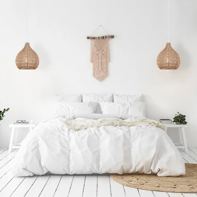 Tika 1-Light Natural Blonde Pendant Lighting With Twine Shade - Globe Electric 3 Tika 1-Light Natural Blonde Pendant Lighting With Twine Shade - Globe Electric - Image 3