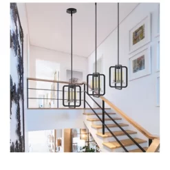 Defong 4-Light Black Pendant Lighting Fixture -Lighting Discount Store GUEST f19ed798 e115 4cb3 aaca 1cb66bcc8db0