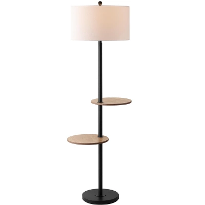 Kelsen Floor Lamp - FLL4076 - Black - Safavieh 1 Kelsen Floor Lamp - FLL4076 - Black - Safavieh
