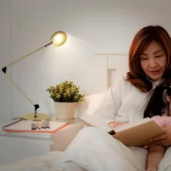 Brightech Sage 2-in-1 Integrated LED Floor Lamp Antique Brass: 3 Hinges, Adjustable Pole, 68" Tall, 3-Year Warranty -Lighting Discount Store GUEST f73dee9a 8462 4391 9076 180ba2932203