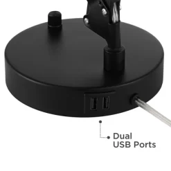 360 Lighting Wyatt 25" High Modern Desk Lamp USB Port Architect Adjustable Height Black Finish Metal Single Home Office Living Room Charging Bedroom 13 360 Lighting Wyatt 25" High Modern Desk Lamp USB Port Architect Adjustable Height Black Finish Metal Single Home Office Living Room Charging Bedroom -Lighting Discount Store GUEST fba2836d ea74 4cb7 a981 144d6194666f