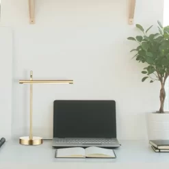 15" West Desk Lamp With Dimmer Rotary Switch (Includes LED Light Bulb) Matte Brass - Globe Electric 5 15" West Desk Lamp With Dimmer Rotary Switch (Includes LED Light Bulb) Matte Brass - Globe Electric -Lighting Discount Store GUEST fda6d71f 671a 4028 808a f387e7cb06e9