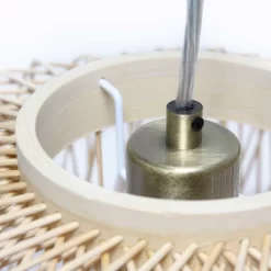 Circular Rattan Pendant Light Beige - Lalia Home -Lighting Discount Store GUEST fec1793d 1b50 4b90 ad28 549e1140df55