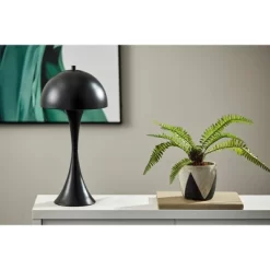 Adesso Lennon Table Lamp Black: Metal Dome Shade, Touch Sensor, ETL Listed, 19.5" Height -Lighting Discount Store GUEST feed5c40 5afa 45ba 8694 c53ade4a68bb