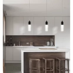 4.75" LED 1-Light Bolha Bubble Acrylic/Iron Minimalist Pendant Black - JONATHAN Y -Lighting Discount Store GUEST ff4ad7ec e151 4702 b4d3 444c07f9fc5d